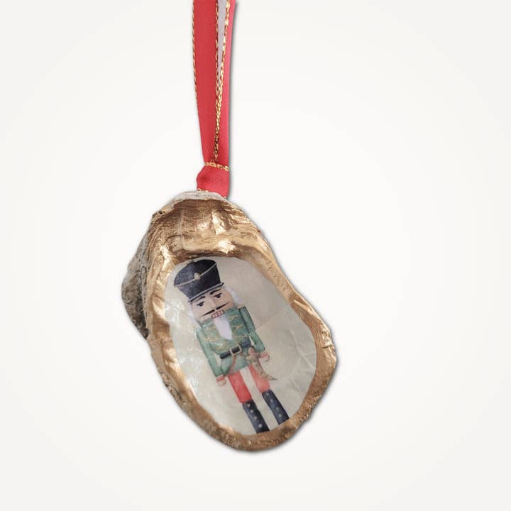 Beatrixbell Handcrafted - Wholesale Ornament - Nutcracker Christmas Ornament • Oyster Shell3