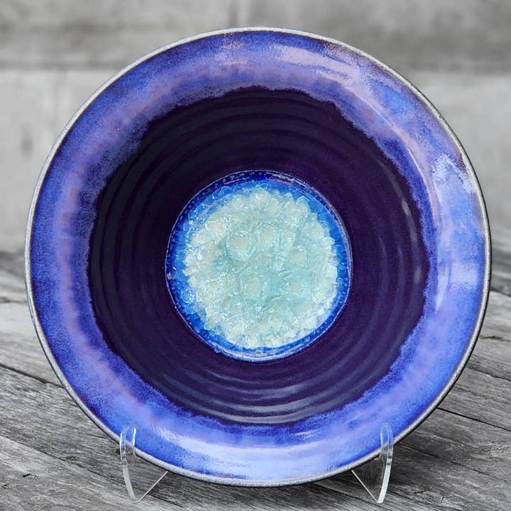 Dock 6 Pottery - Wholesale Decorative Plate/Dish/Bowl - Flared Rim Bowl -Made to Order- Fused Glass Ceramic Pottery2