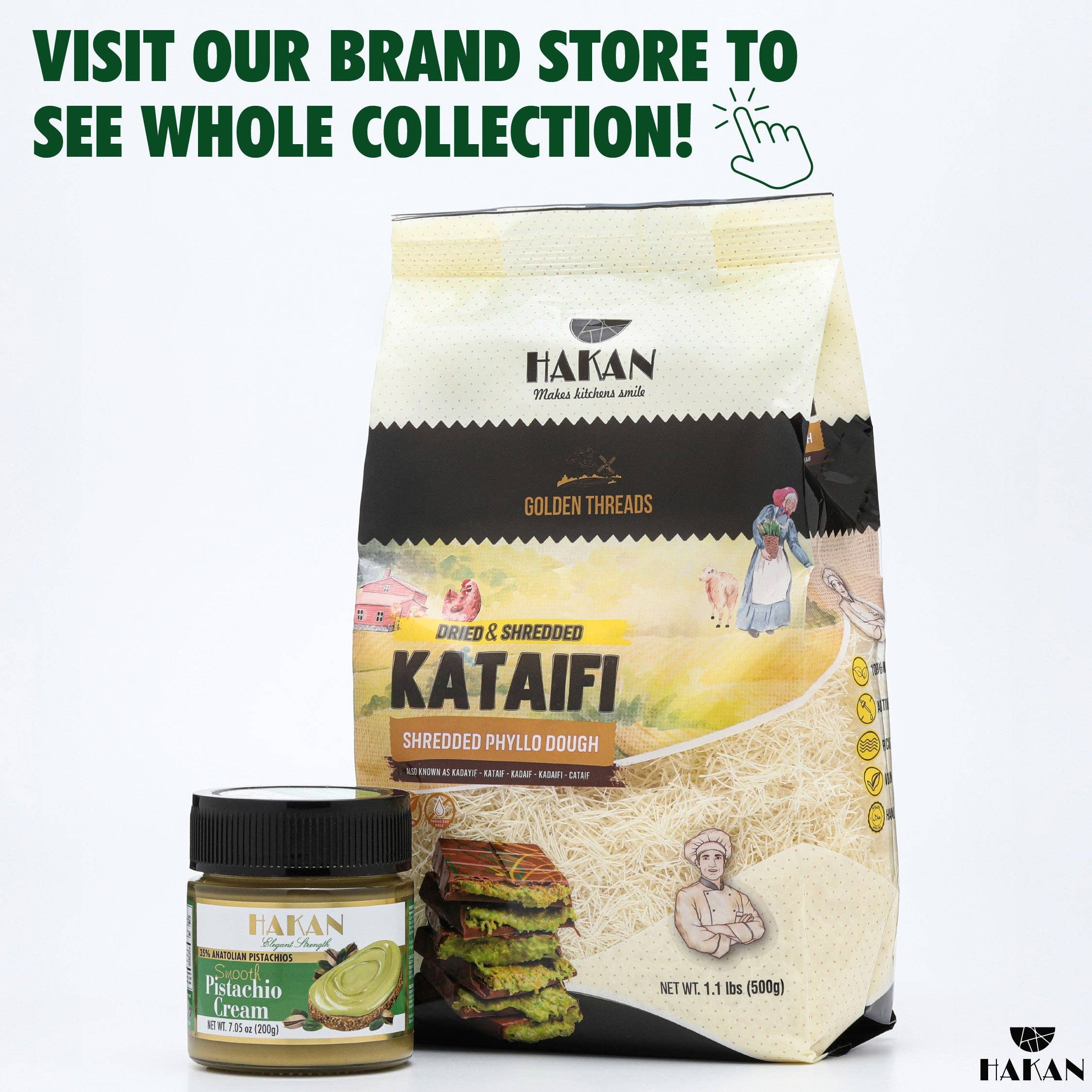 Hakan - Wholesale Nut Butter - Hakan Pistachio Cream, Pistachio Butter for Dubai Chocolate5