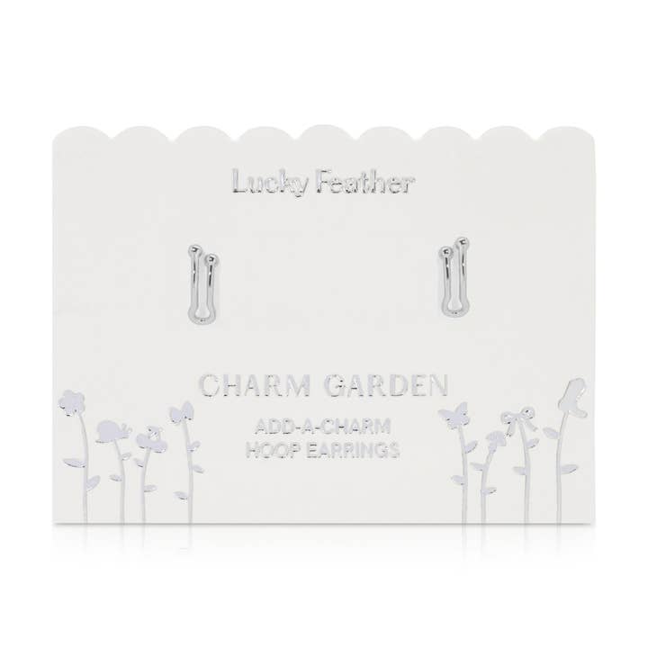 Charm Garden - Hoop Earrings - Silver for wholesale by Lucky Feather