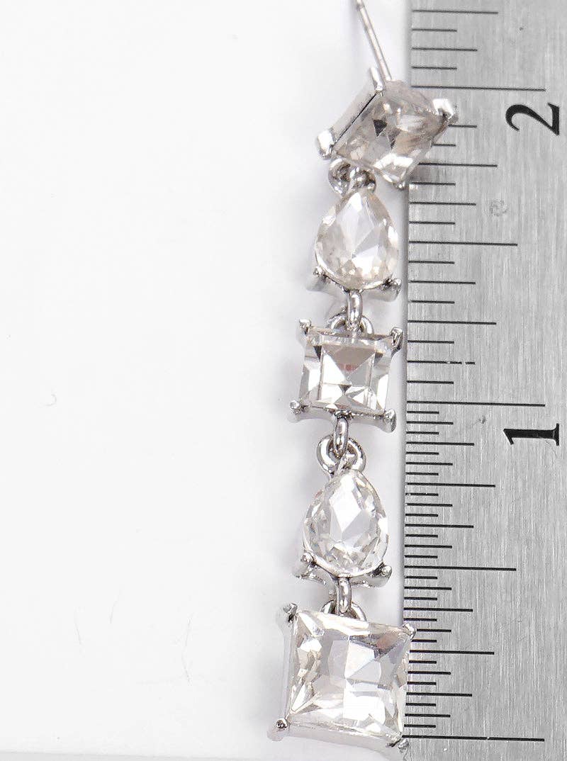 Wild Honey - Wholesale Dangle Earrings - Designer-inspired Crystal Stone Drop Post Earrings1