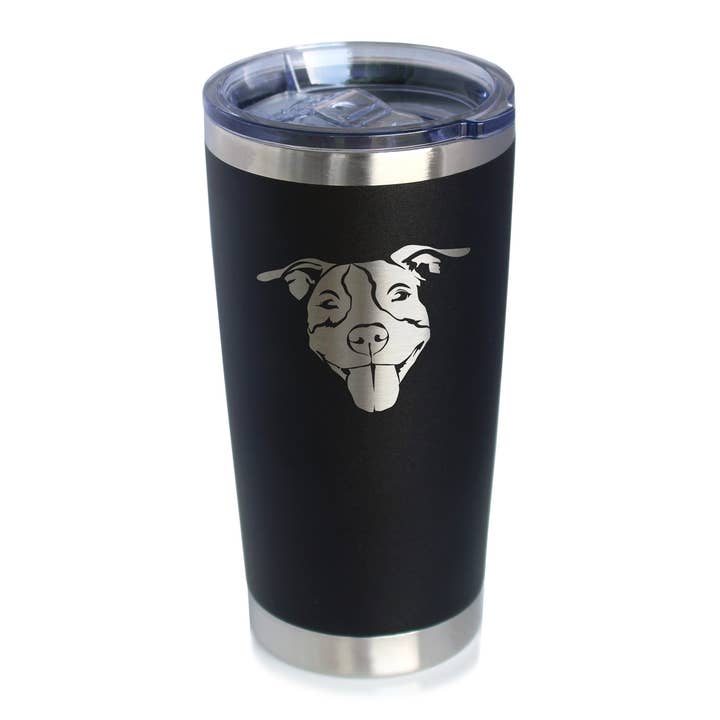 Bicchiere da viaggio isolante Pitbull Happy - Pit Bull Dog Gifts per la vendita all'ingrosso da parte di bevvee