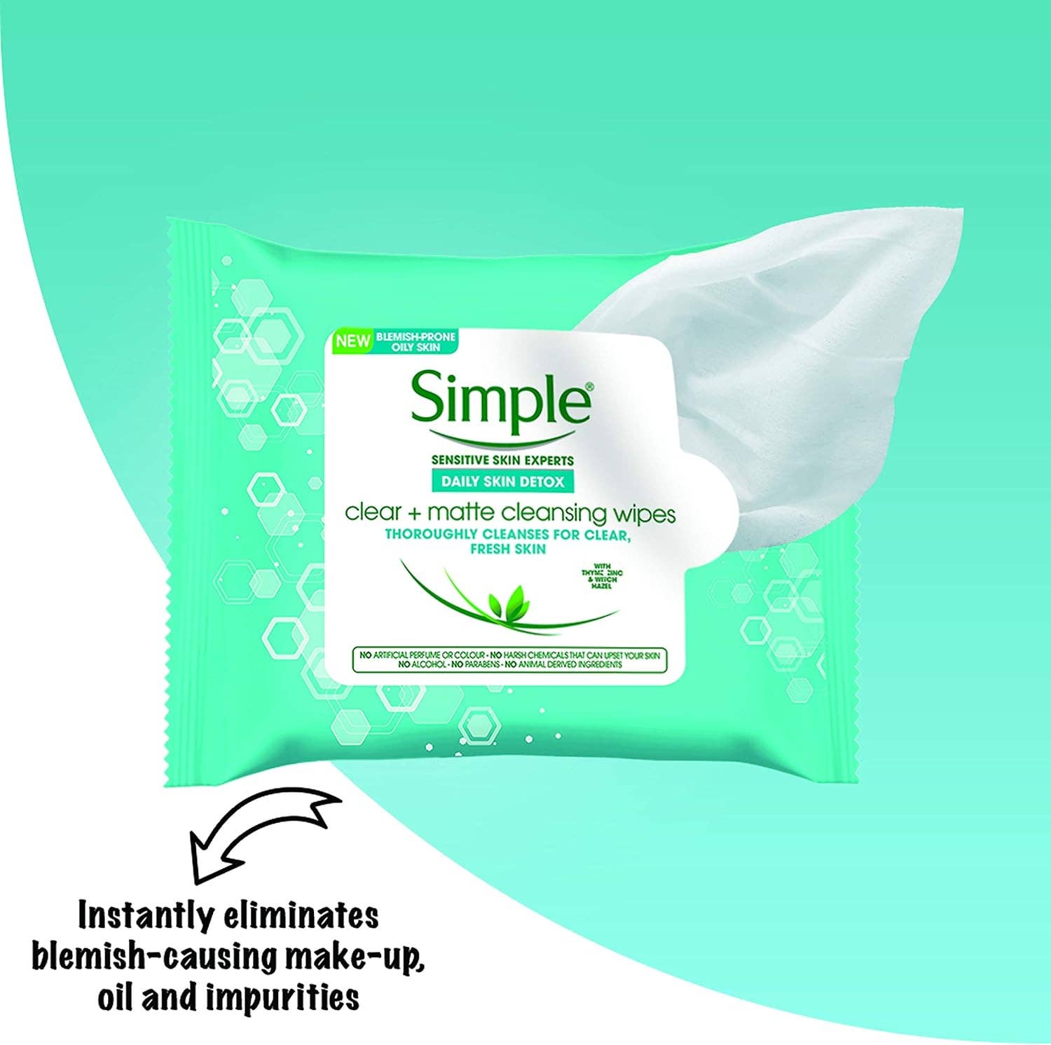 Innovarix - Wholesale Face & Body Wipes - Daily Skin Detox Clear + Matte Cleansing Wipes 25CT3
