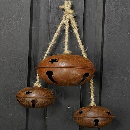 Wholesale Vintage Primitive Craft Rusty Tin Jingle Bells for