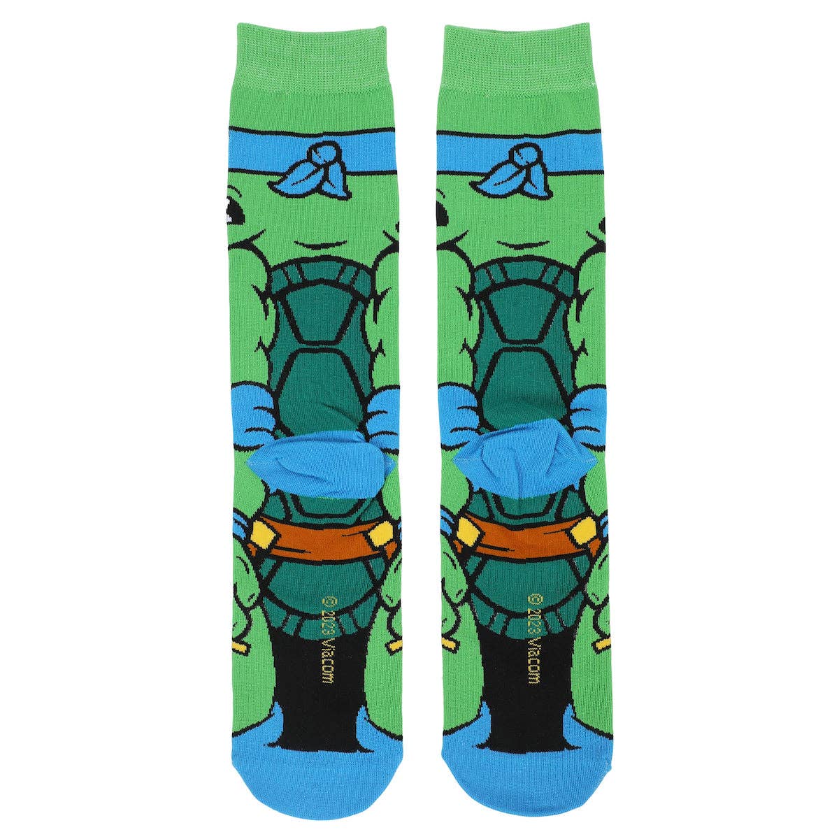 Bioworld Merchandising - Wholesale Socks - Men's - Teenage Mutant Ninja Turtles Leonardo Animigos Men's Crew Socks2
