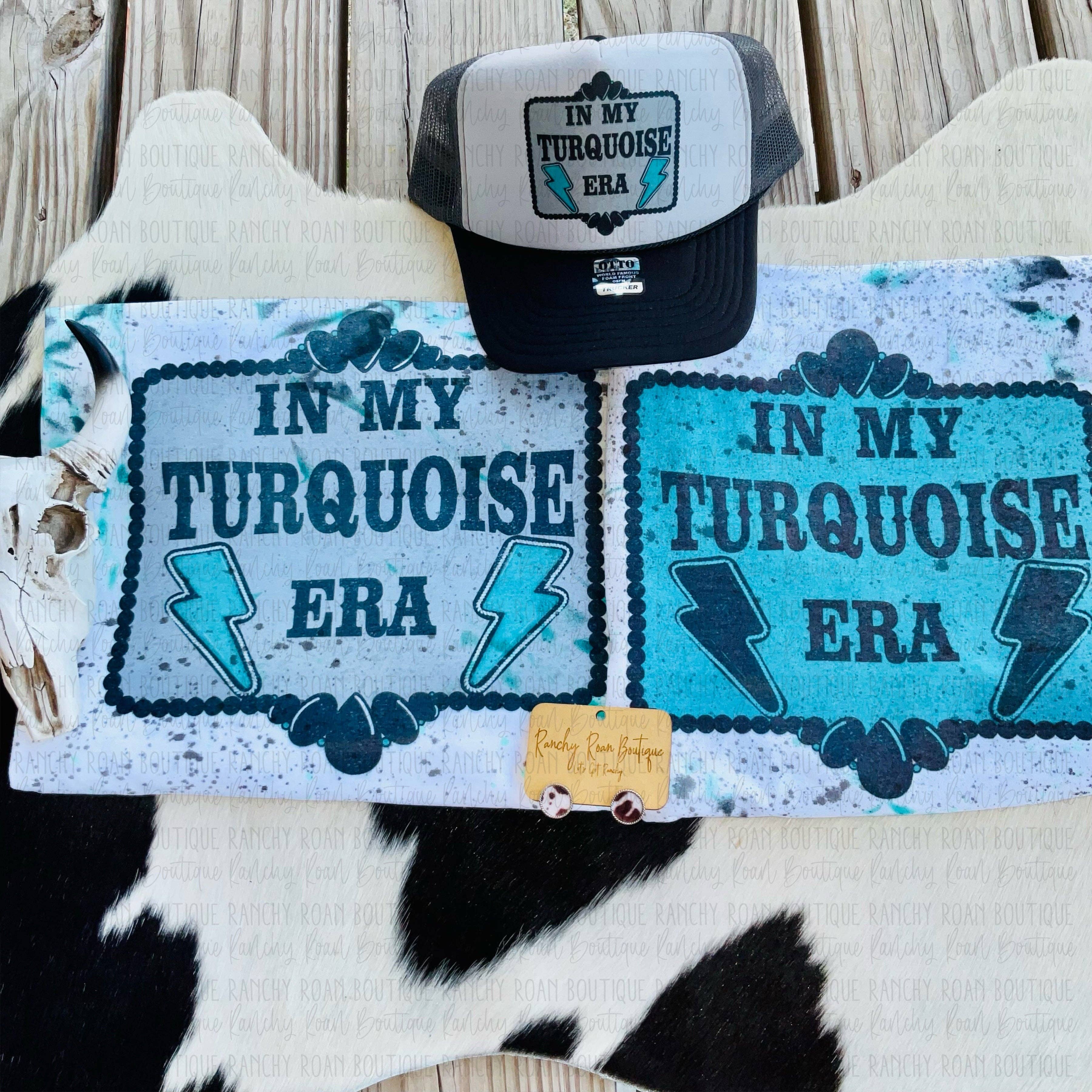 Ranchy Roan Boutique – wholesale Truckerkeps – Dam – I min turkosa era Western Foam Front Truckerhatt1