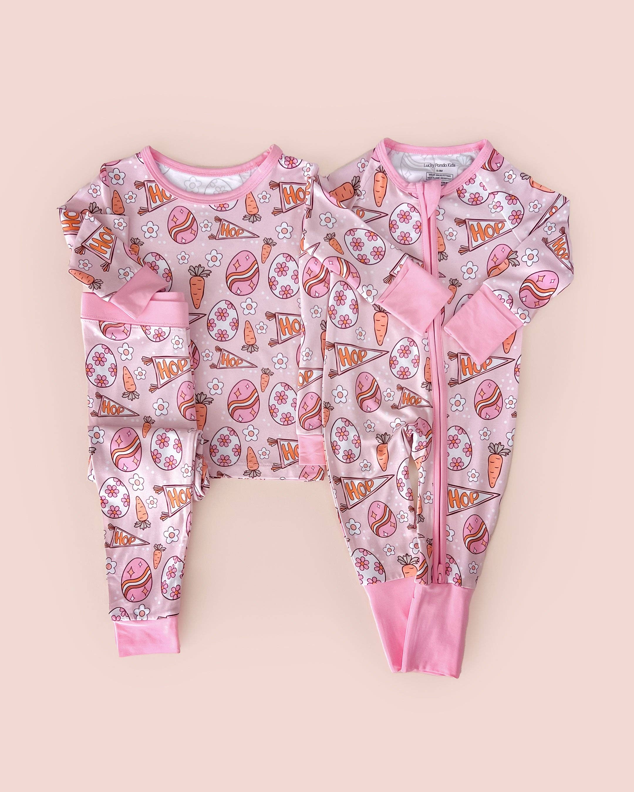 Lucky Panda Kids - Wholesale Top & Pant Set - Kids - Bamboo Two Piece Set | Easter Hop9
