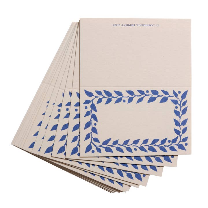 Pack of Twelve Scumble Blue Place Cards for wholesale by Cambridge Imprint