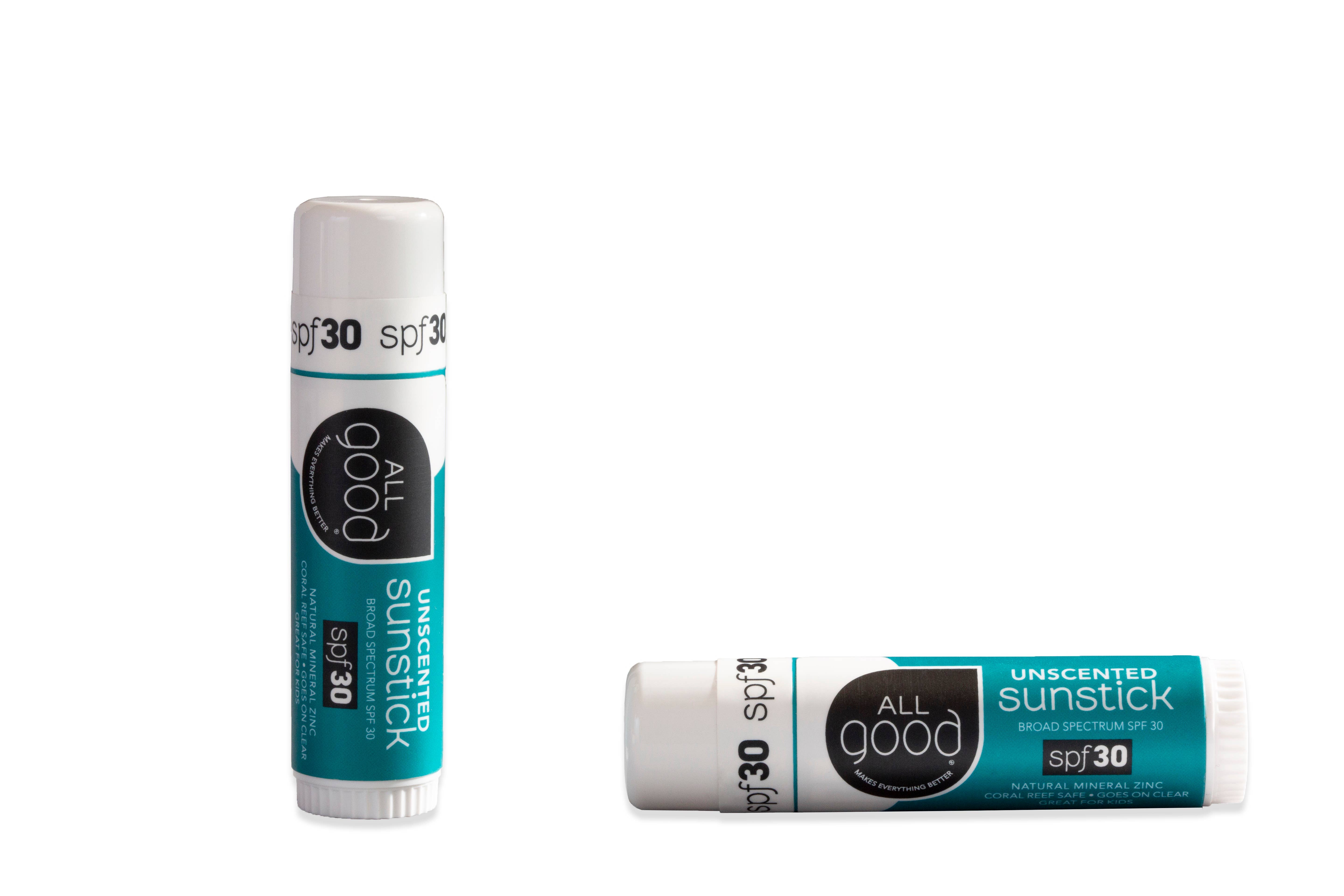 All Good Body Care - Wholesale Sunscreen - Unscented Mineral Sport Sunstick SPF 301