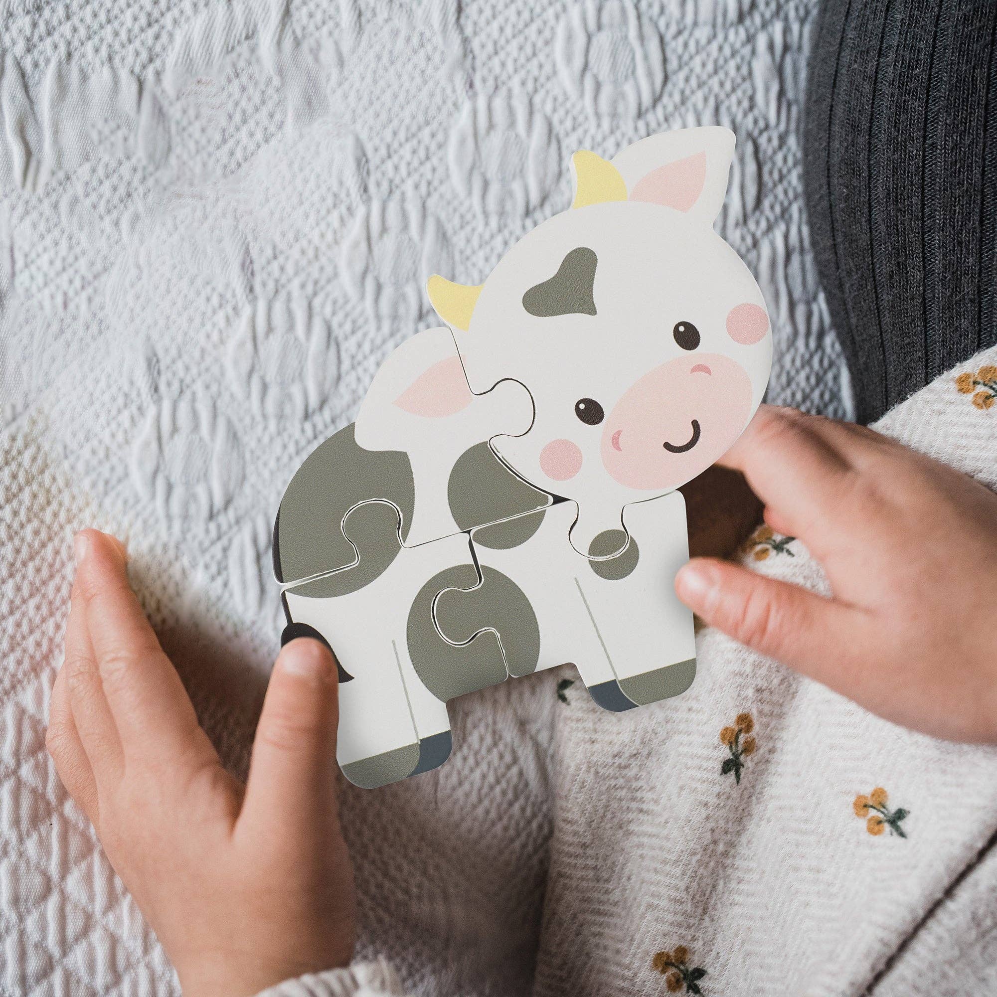 Orange Tree Toys – wholesale Pussel - Barn – Ko Träpussel2