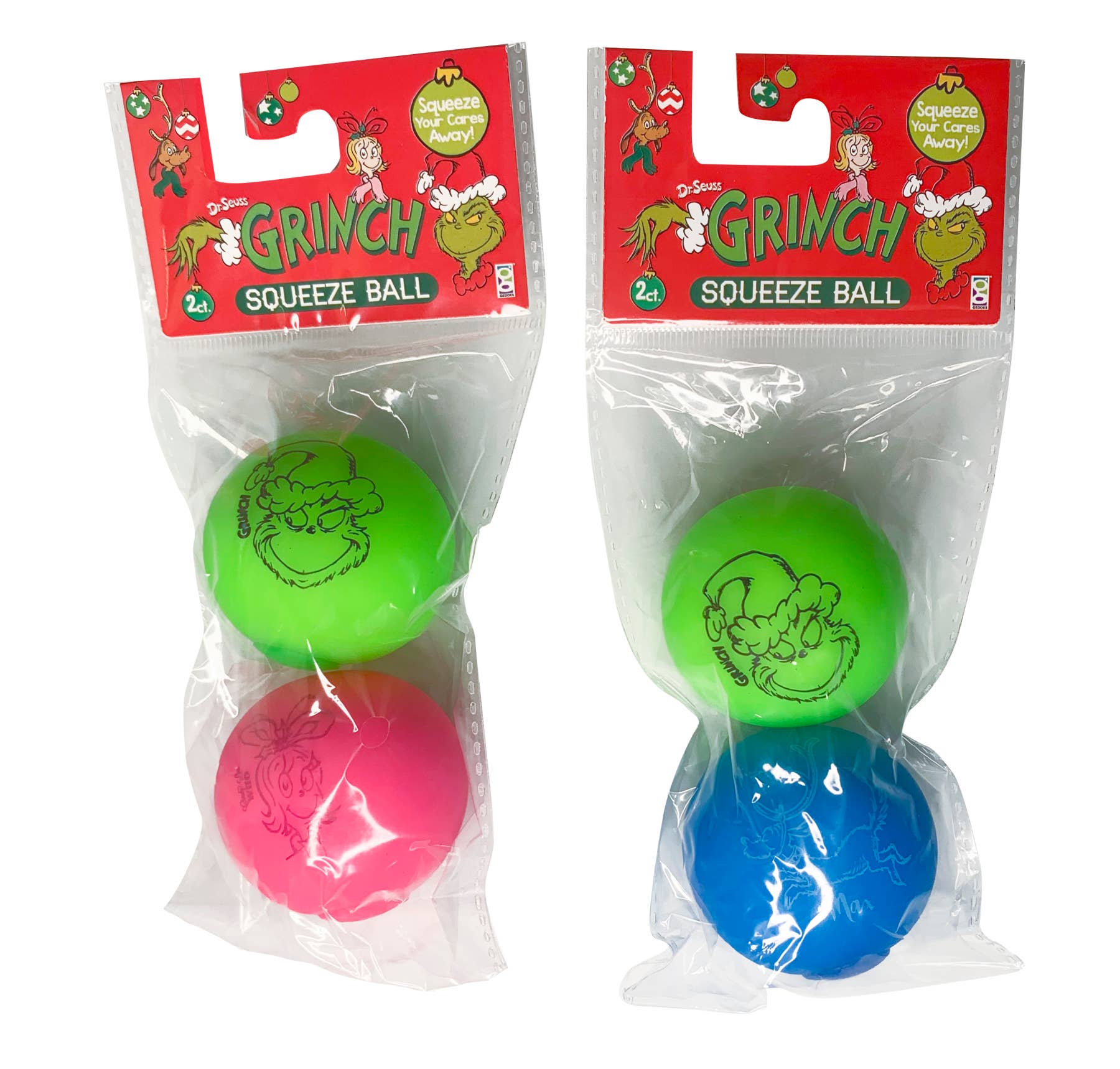 Geddes - Wholesale Stress Relief Ball/Dough - DR. SEUSS™ THE GRINCH STRESS BALL 2CT1