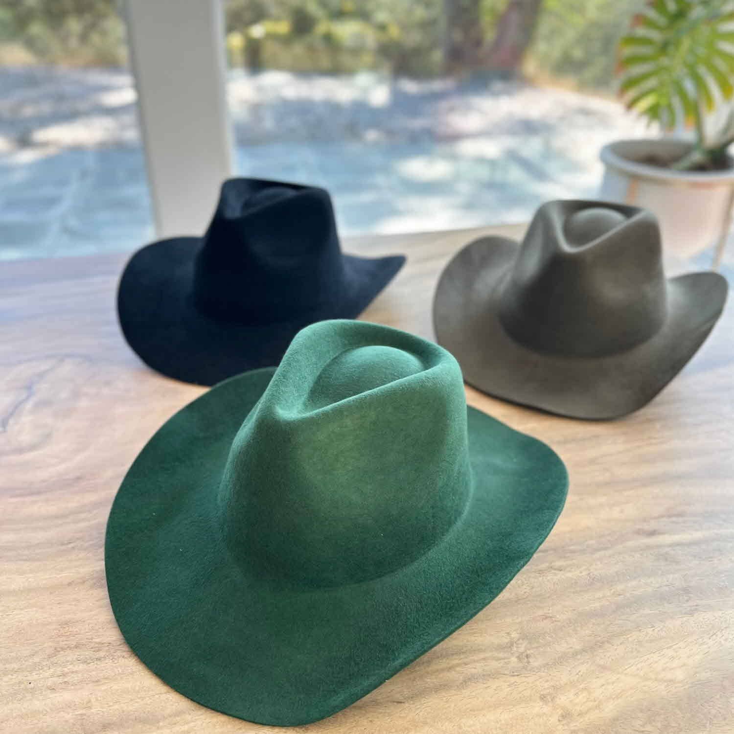 One and Only Accessories - Vente Accessoire pour chapeau – femme - Chapeau de cowboy haut de gamme en 100 % laine australienne 15