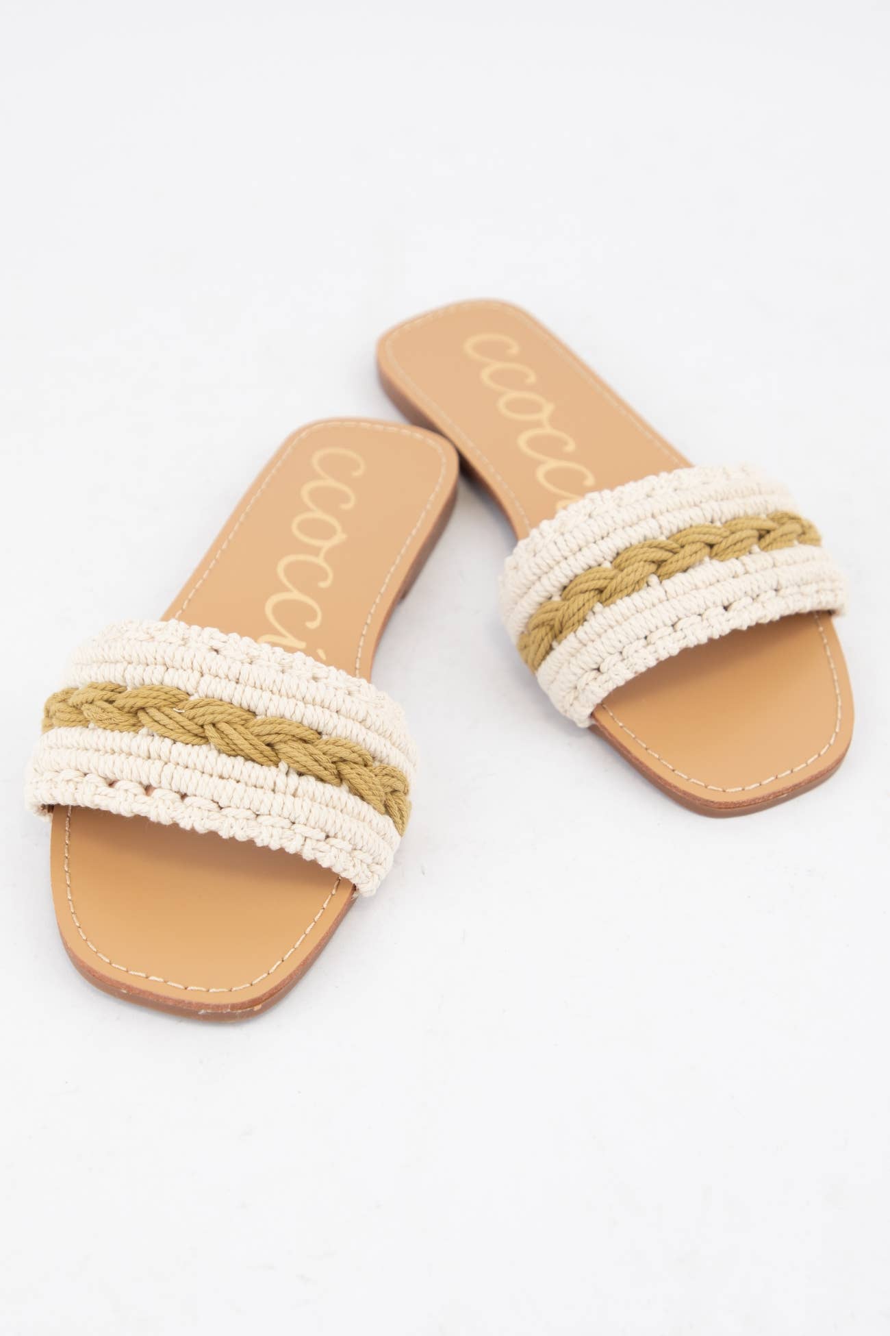 CCOCCI - Wholesale Sandals - Women's - WEEKLY DEAL COLOR LINE MACRAME BRAIDS UPPER SANDAL8