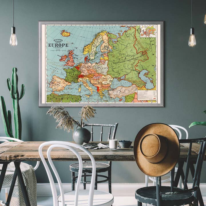 Ink & Drop – wholesale Map – Bacons standard map of Europe by George Washington