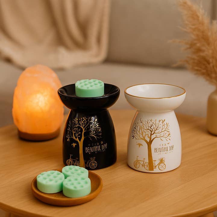 Gylden hvid livstræbrænder for engroshandel hos Cirabella-Sensaura srl