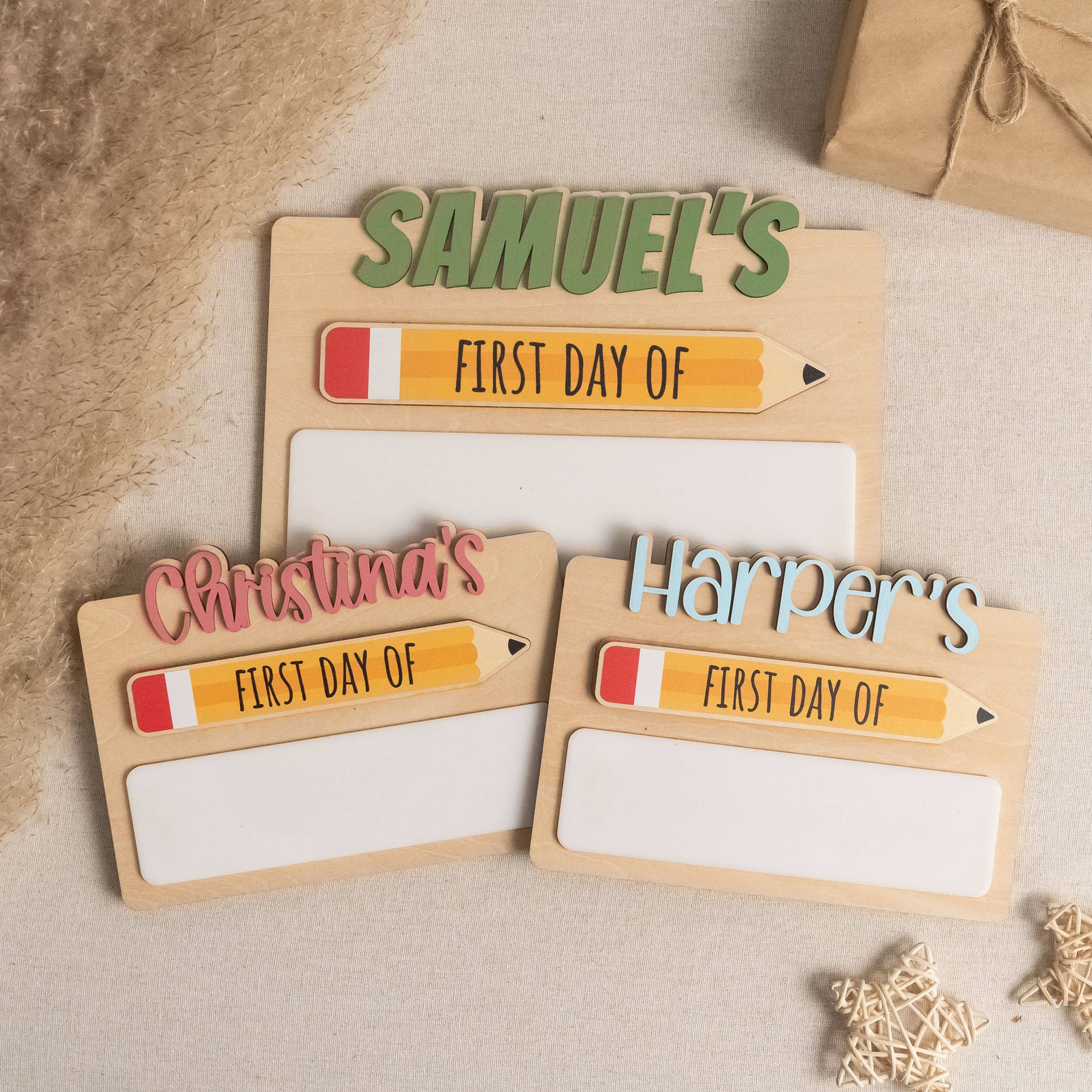 BearCrafts – wholesale Christmas Wall Art – First Day School Sign For Capturing Milestone Memories Y8615