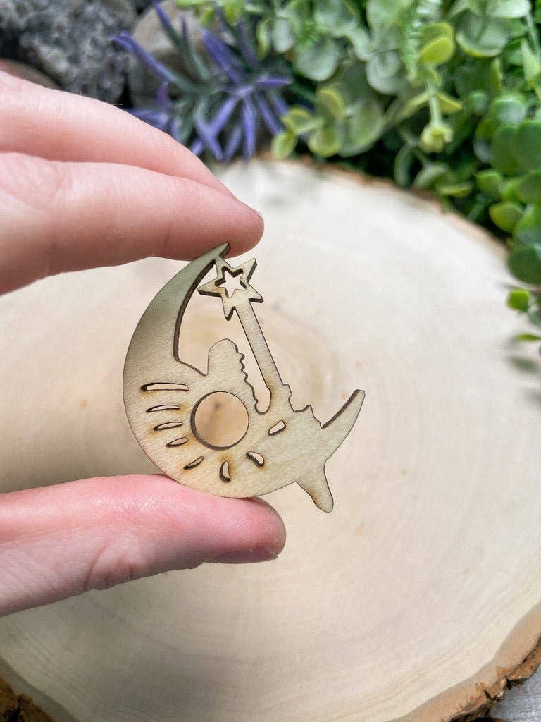 Copper Ashes - Wholesale Decorative Tabletop Object - Wooden Small Sphere Stand7