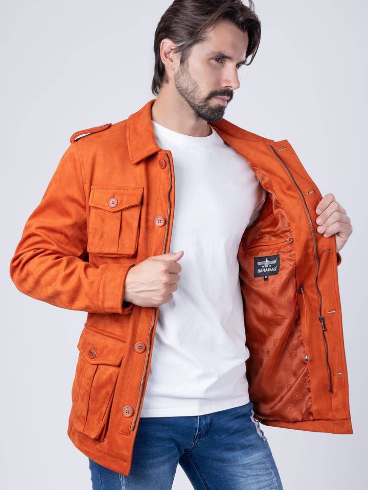 BARABAS - Venta al por mayor Chaqueta - Hombre - Chaqueta bomber de invierno de terciopelo con 4 bolsillos para hombre 4BH8621