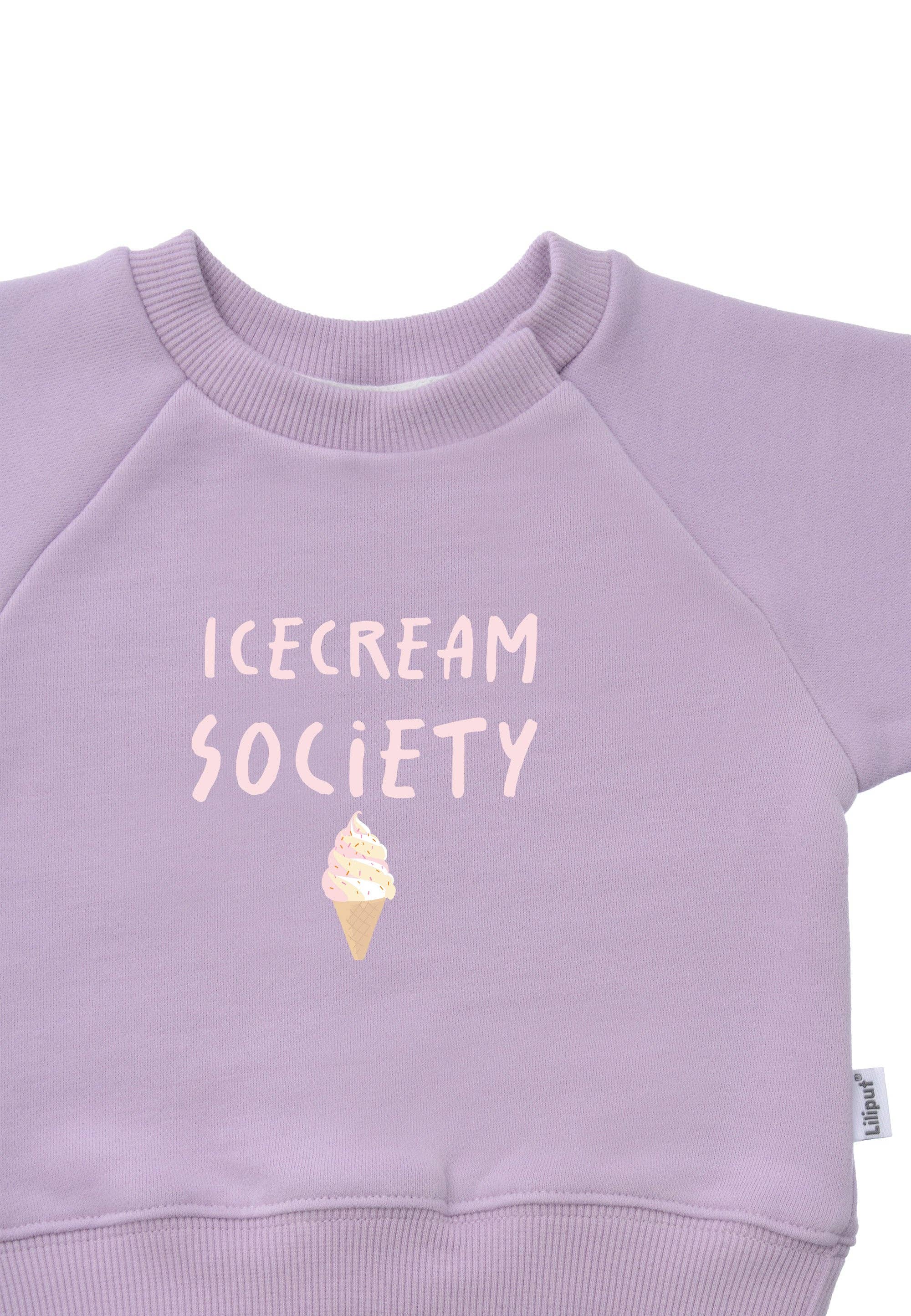 Liliput - Vendita all'ingrosso Felpa - Bambini - Felpa lilla con stampa "Icecream Society"4
