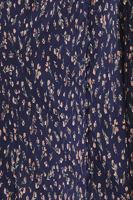 Calista - Vente Robe – femme - ROBE MIDI À MANCHES COURTES AVEC BOUTONS RECOUVERTS - VD6069A6