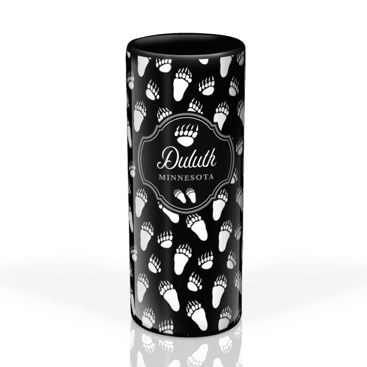 CustomTheGreatOutdoorsOnBlackCeramicShotGlass for wholesale by Matrix