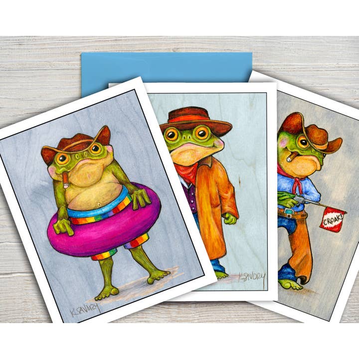 Ensemble de cartes postales Wild Wild West pour la vente par Simply Savory Art