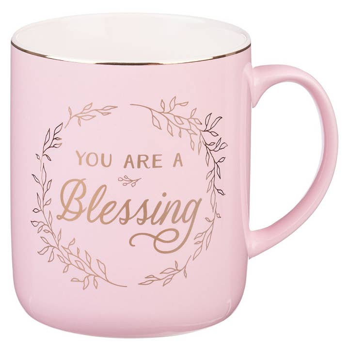 Christian Art Gifts - Wholesale Coffee Mug - Mug Pink You Are A Blessing