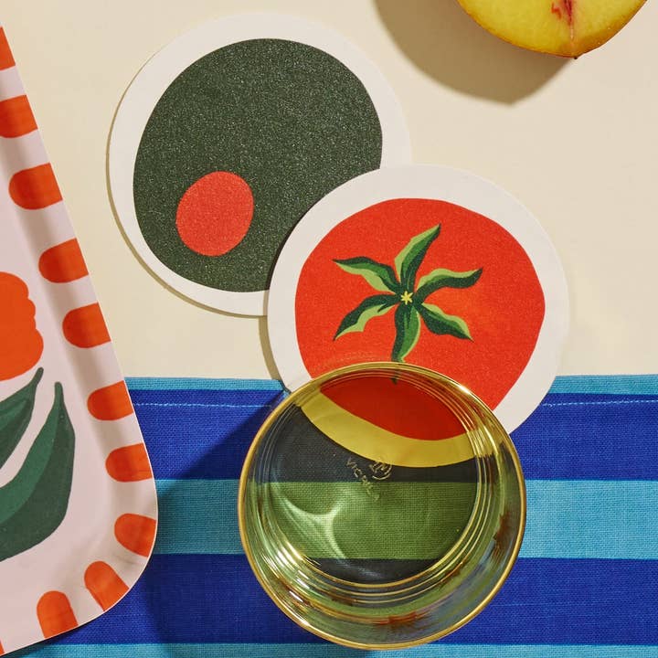 One & Only Paper - Wholesale Coasters - Tomato Coasters | Set of Four