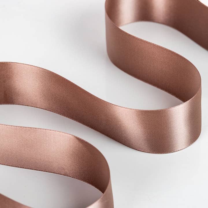 Little Ribbon Shop - Wholesale Ribbon - Gift Wrapping - Chocolat 210 Double Faced Satin Ribbon 100-Yard Roll2