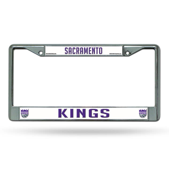 NBA Sacramento Kings Premium License Plate Chrome Frame for wholesale by Rico Industries