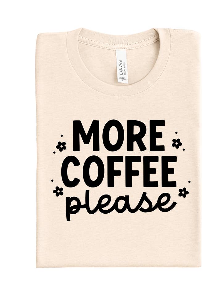 Più caffè per favore DTF Transfer per la vendita all'ingrosso da parte di Teddy Transfers