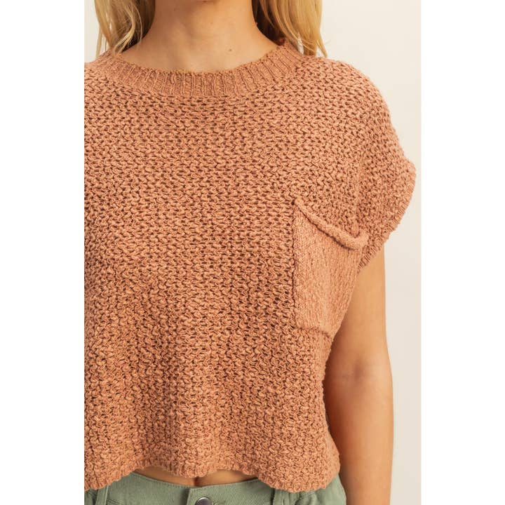 HYFVE - Wholesale Knit Sweater - Women's - Pocket Detail Sweater Top2