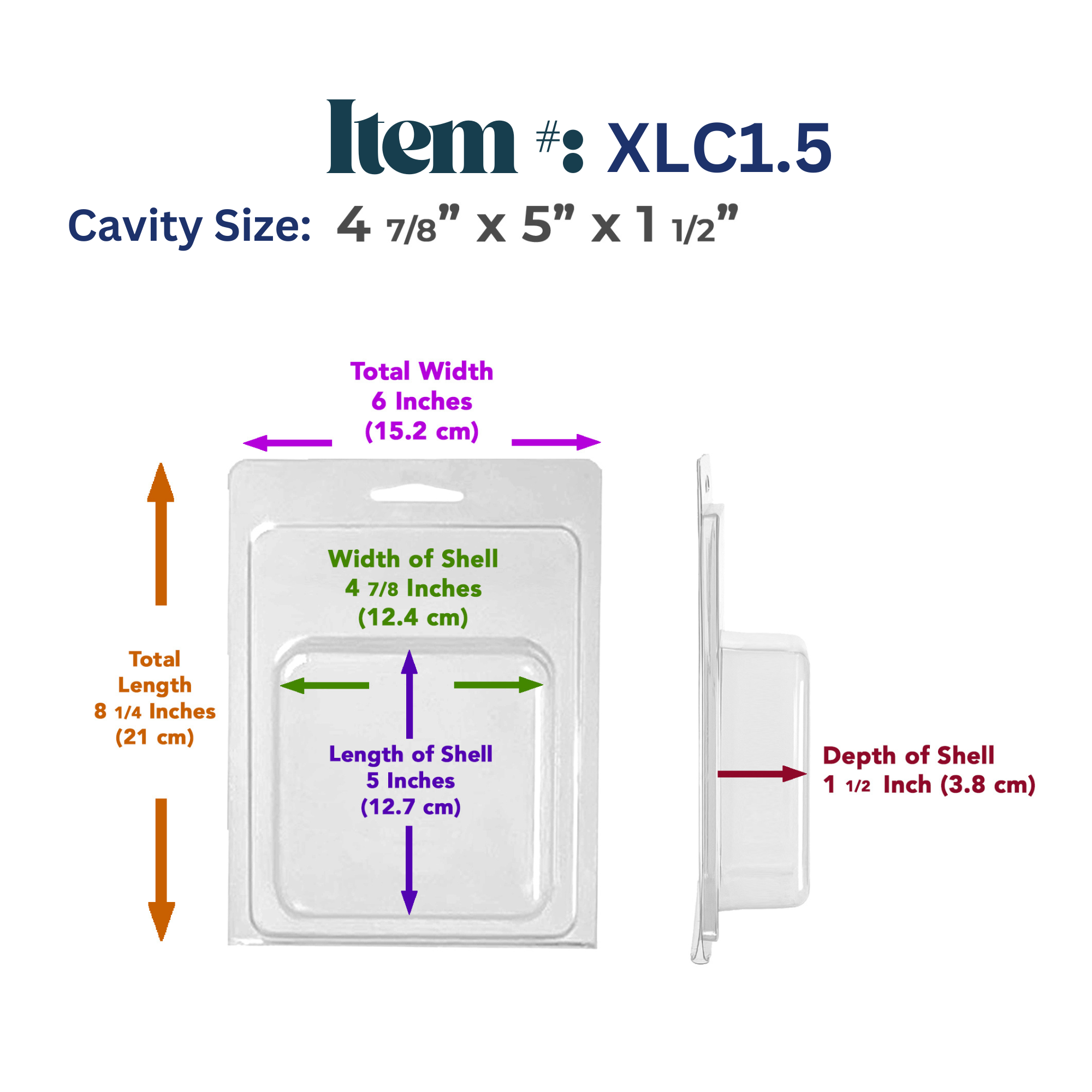 Vici Pack - Wholesale Retailer Display - Beauty & Wellness - Retail Display Clear Blister Packaging, Set of 25 14