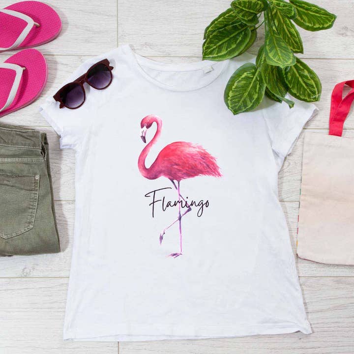 BELLA STORIA CREAZIONE – Großhandel Sublimationsrohling – Bügeltransfer Flamingo 1