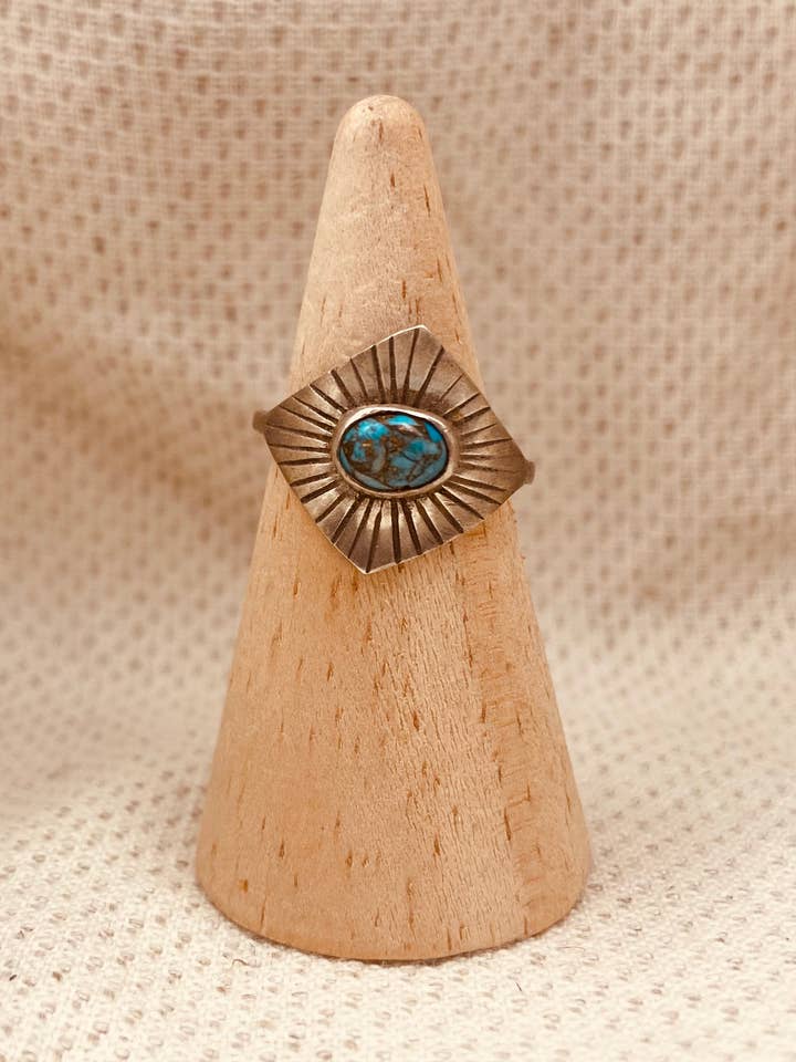 Turquoise Cosmos Ring for wholesale by Station 19 Designs