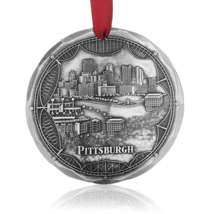 Pittsburgh Bridges Skyline Ornament for wholesale by Wendell August