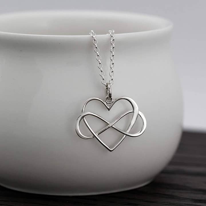 A Charmed Impression – wholesale Pendant/charm necklace – Gift for Grandma • Intentional Grandmother & Grandson Necklace • Infinity Heart Pendant • Sterling Silver • Infinite Love • Jewelry with Meaning3