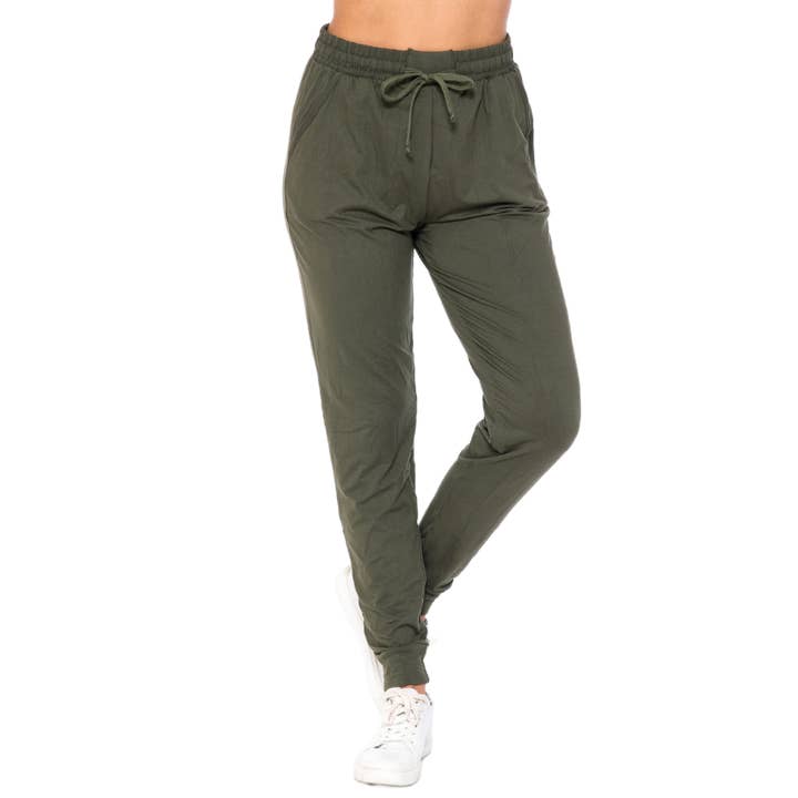 USA Fashion - Wholesale Athletic Sweatpants/Joggers - Women's - Plus Size - Buttery Smooth Basic Solid Joggers8