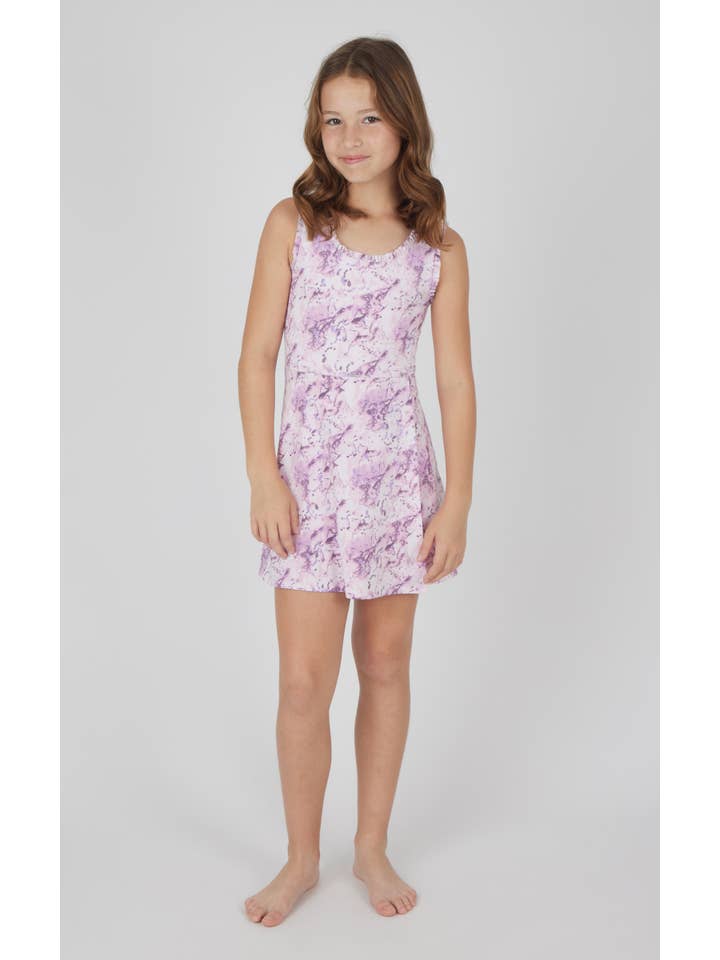 90 Degree by Reflex - Wholesale Athletic Dress - Kids - Girls Ruffle Tennis Dress with Inner Short
