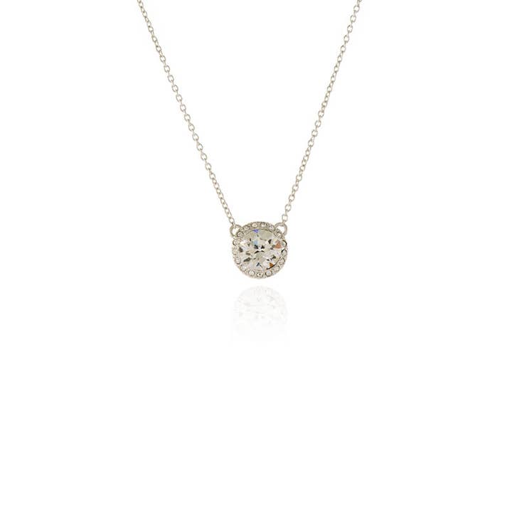 Pendentif Cachet Tamara en métal rhodié pour la vente par Cachet London