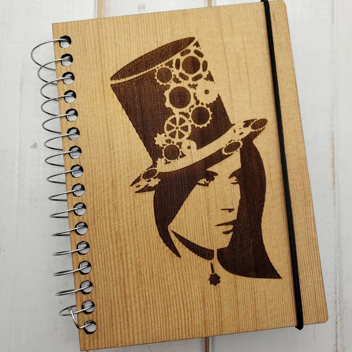 Steampunk Lady Pocket Journal for engroshandel hos Genesis 3D