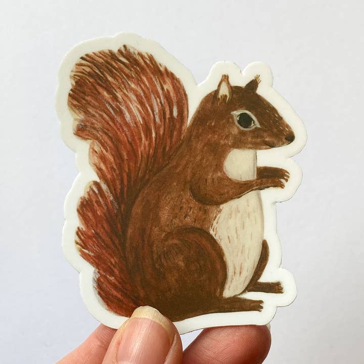 Handsome Squirrel Sticker for wholesale by In My Backyard