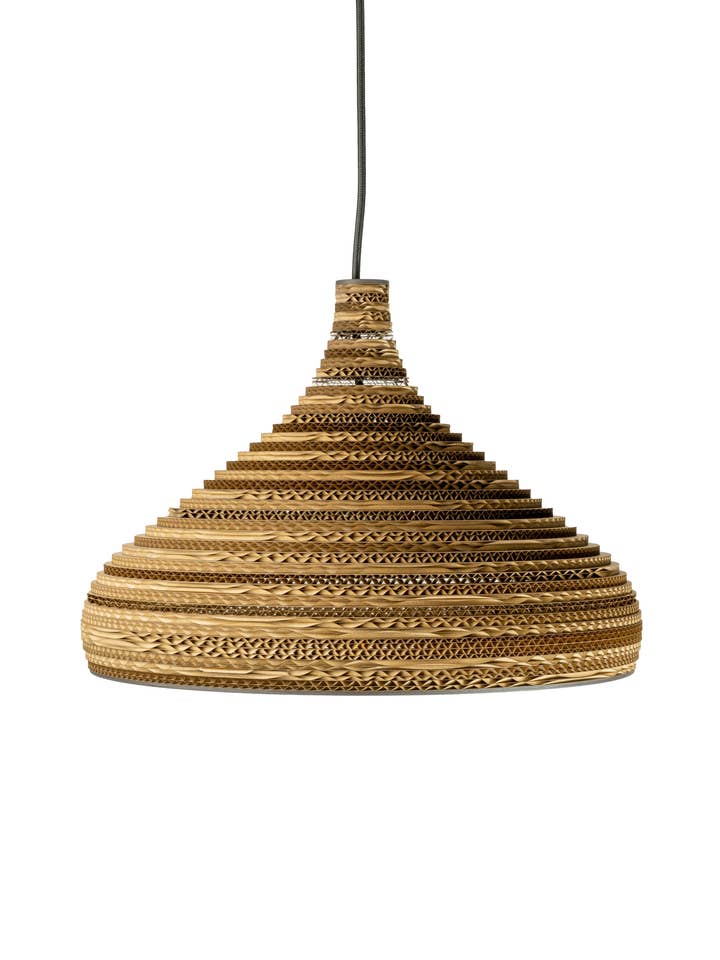 Kartonnen hanglamp CONE L voor wholesale door SOOA