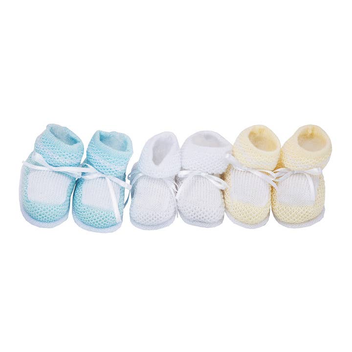 Baby Booties Knitted Pair for wholesale by Karela Kids Inc.