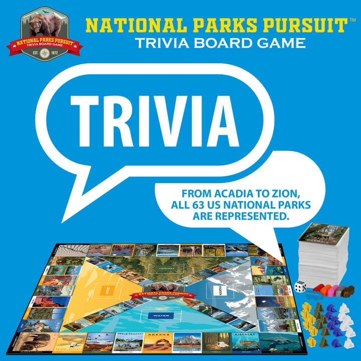 Funwares - Vendita all'ingrosso Giochi da tavolo - Gioco di Trivial sui Parchi Nazionali – Divertimento per Famiglie e Bambini10