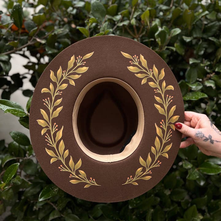 Wild as Heck - Wholesale Fedora - Women's - The Kingsley (rancher hat, unique hat, women artist)