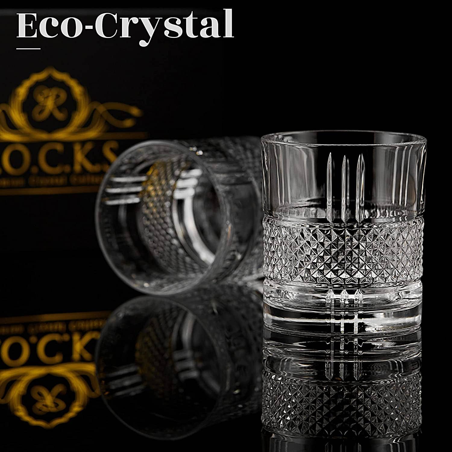 ROCKS Whiskey Chilling Stones - Wholesale Cocktail/Liquor Glass - The Privilege Collection - Reserve Whiskey Glass Edition1