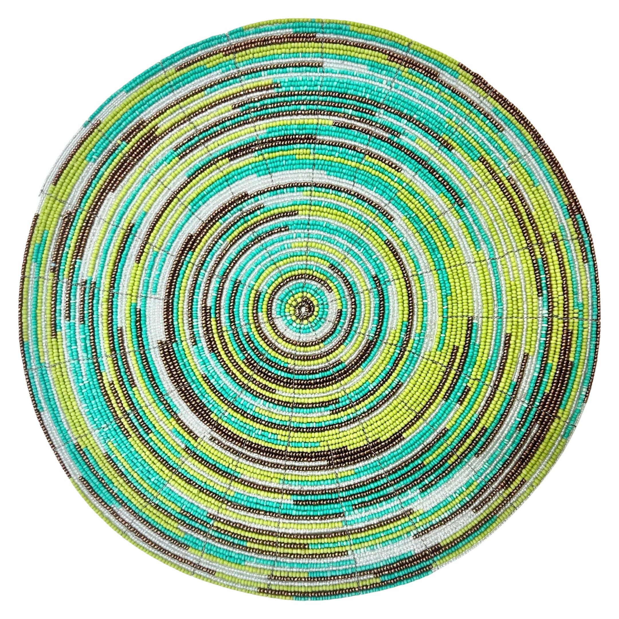 Bamboo Source Tropical Decor - Wholesale Placemat - Beaded Placemat - Round2