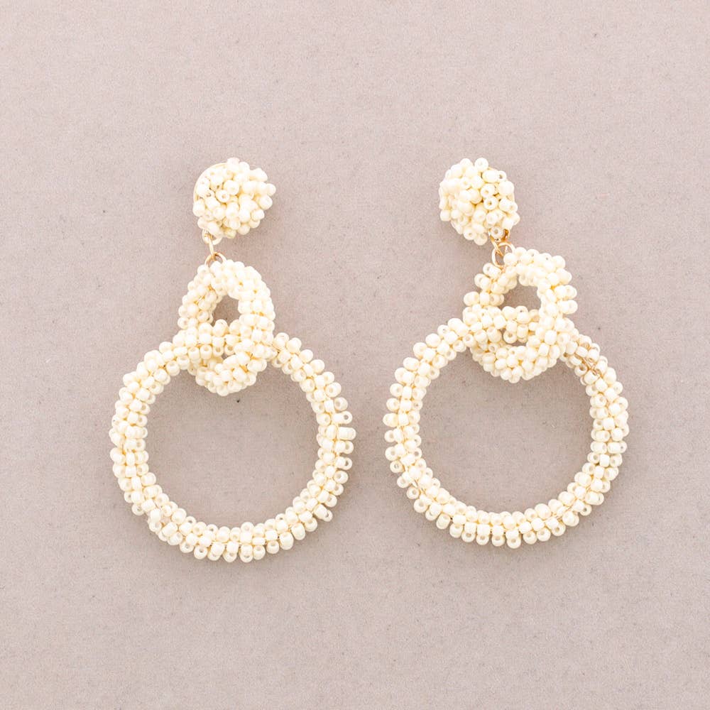 Sonata - Wholesale Dangle Earrings - Triple Ring Bead Earrings3