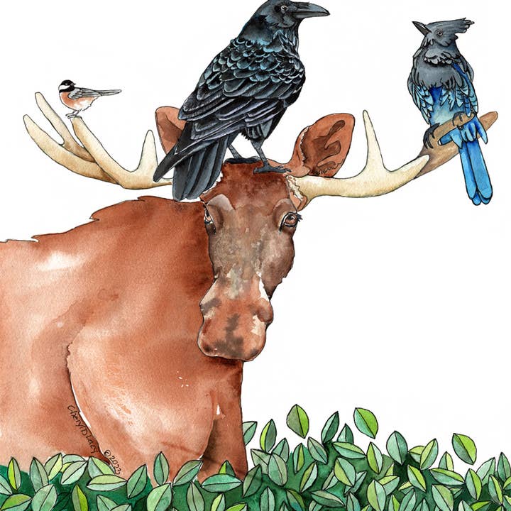 1412. Impresión Along for the Ride para venta al por mayor de Dancing Raven Designs